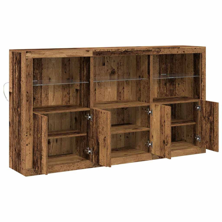 Sideboard Gammelt træ 181,5 x 37 x 100 cm Konstrueret træ