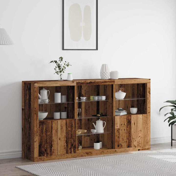 Sideboard Gammelt træ 181,5 x 37 x 100 cm Konstrueret træ
