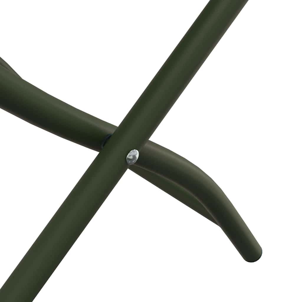 Have sammenslåelig stol 2 pcs Grøn 55 x 56.5 x 91cm Stål