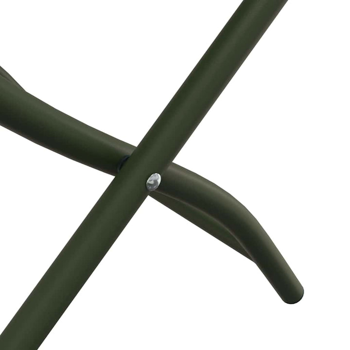 Have sammenslåelig stol 2 pcs Grøn 55 x 56.5 x 91cm Stål