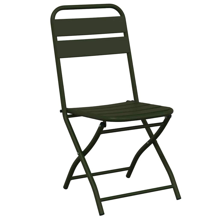 Have sammenslåelig stol 2 pcs Grøn 55 x 56.5 x 91cm Stål