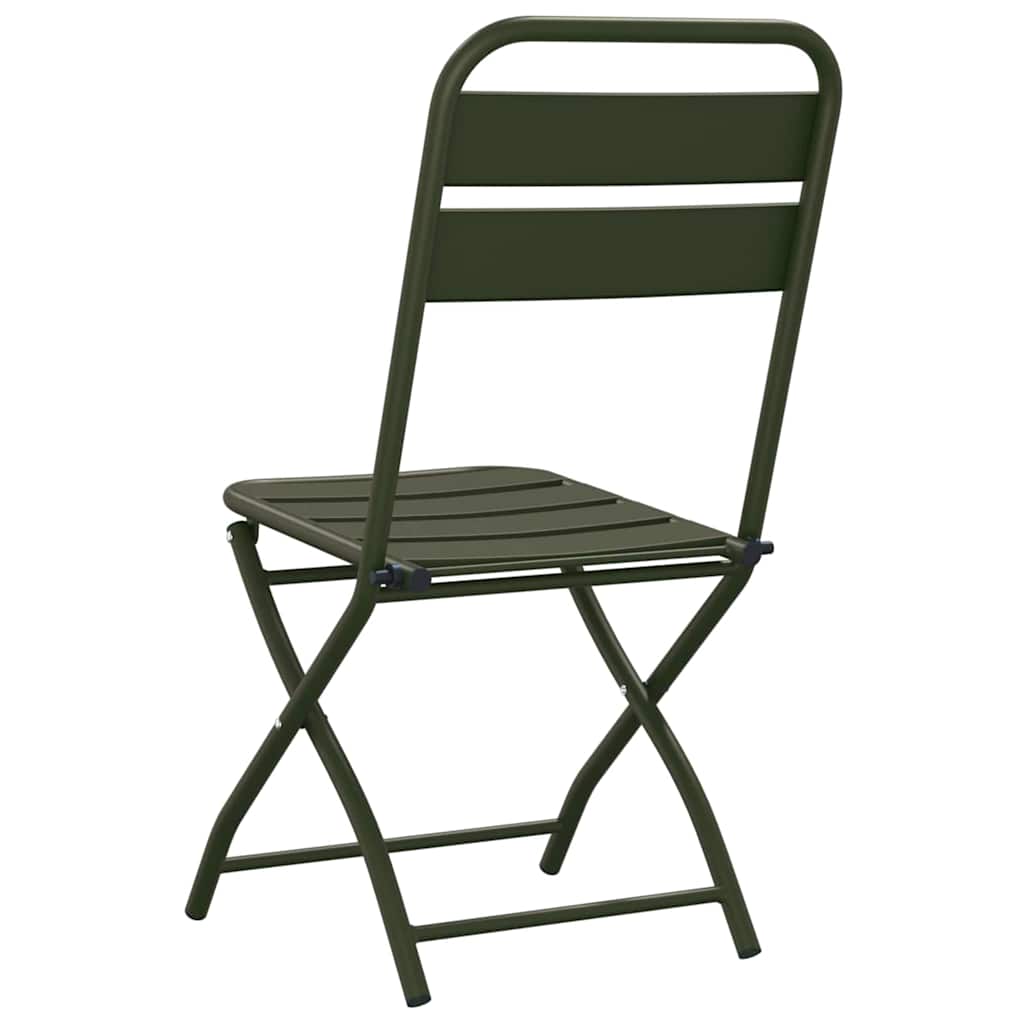 Have sammenslåelig stol 2 pcs Grøn 55 x 56.5 x 91cm Stål