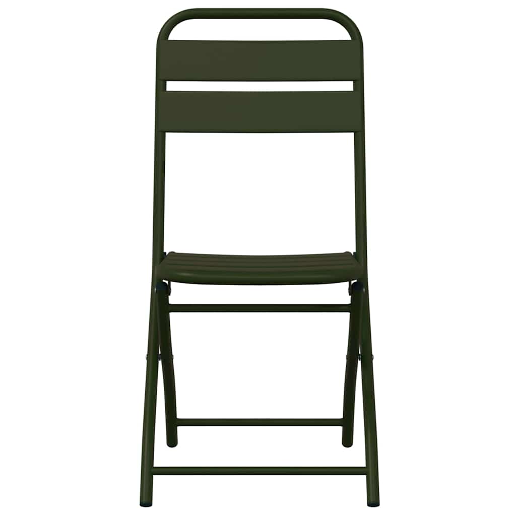 Have sammenslåelig stol 2 pcs Grøn 55 x 56.5 x 91cm Stål