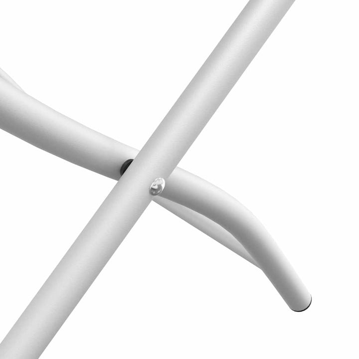 Have sammenslåelig stol 2 pcs Hvid 55 x 56.5 x 91cm Stål