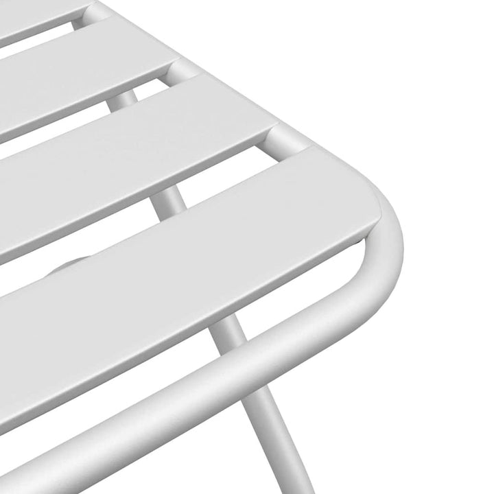 Have sammenslåelig stol 2 pcs Hvid 55 x 56.5 x 91cm Stål