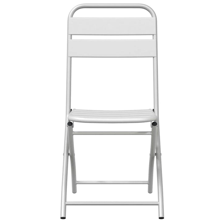 Have sammenslåelig stol 2 pcs Hvid 55 x 56.5 x 91cm Stål