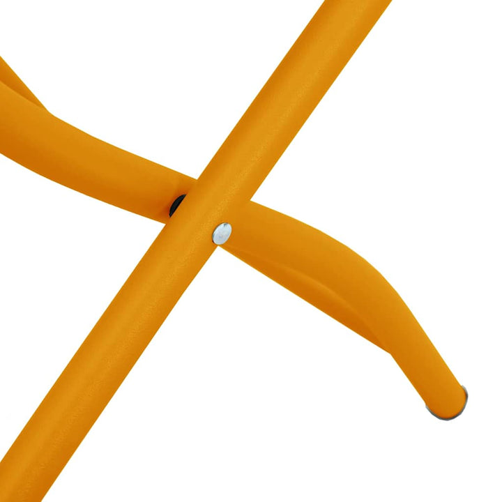 Have sammenslåelig stol 2 pcs Sennepsgul 55 x 56.5 x 91cm Stål