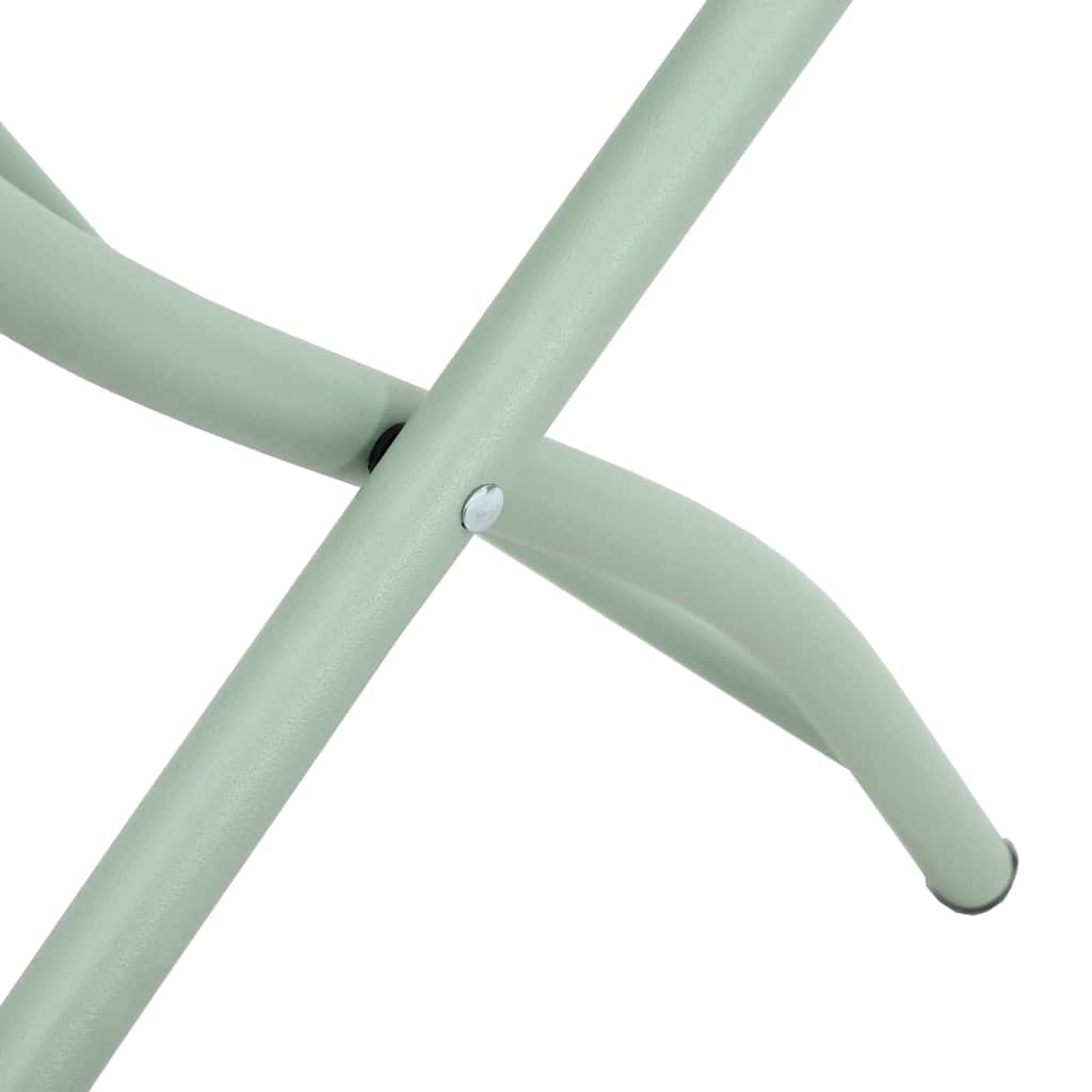 Have sammenslåelig stol 2 pcs Grøn 55 x 56.5 x 91cm Stål