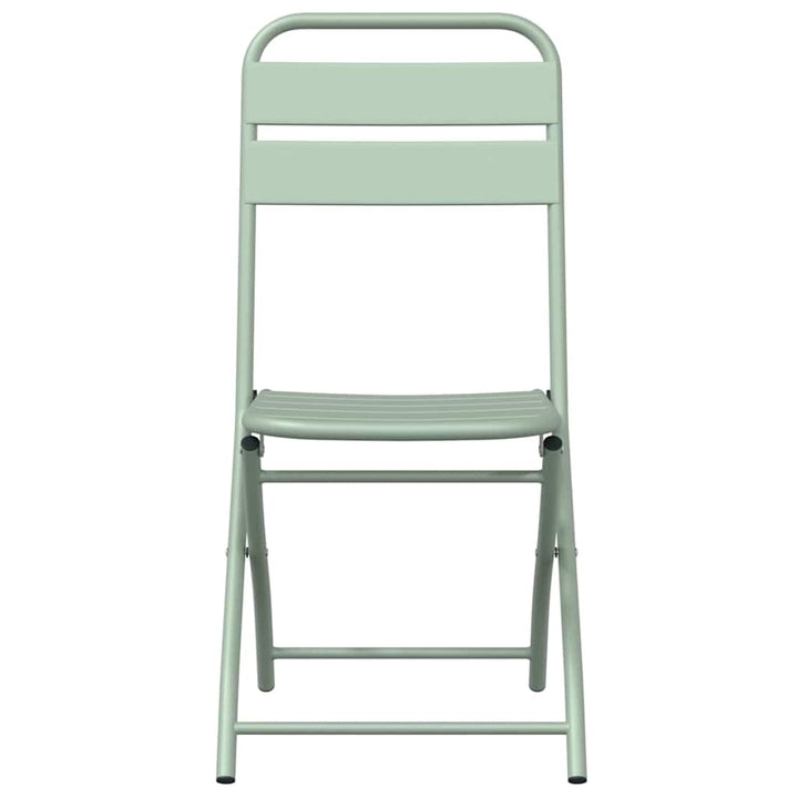Have sammenslåelig stol 2 pcs Grøn 55 x 56.5 x 91cm Stål