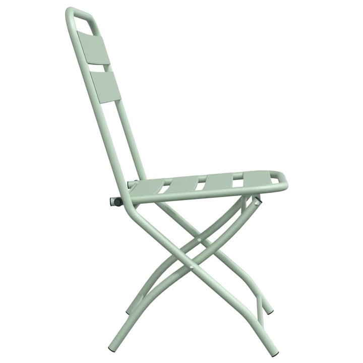 Have sammenslåelig stol 2 pcs Grøn 55 x 56.5 x 91cm Stål