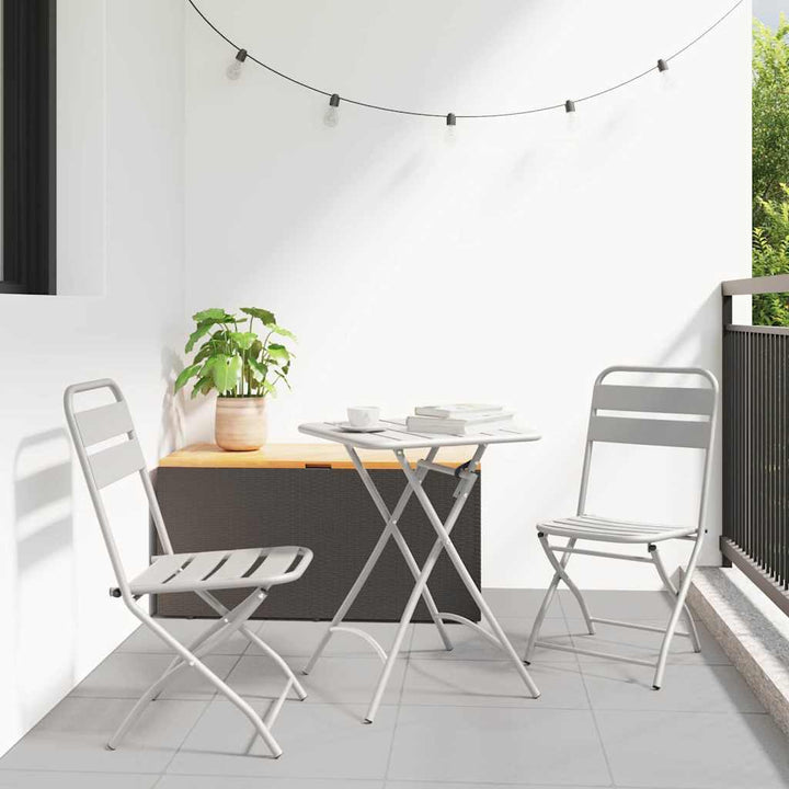 Have sammenslåelig stol 2 pcs Beige 55 x 56.5 x 91cm Stål