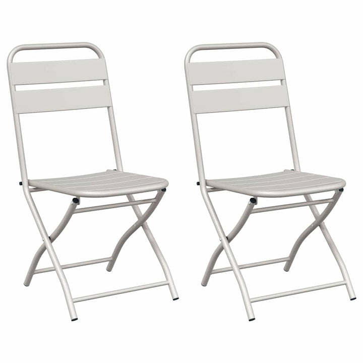 Have sammenslåelig stol 2 pcs Beige 55 x 56.5 x 91cm Stål