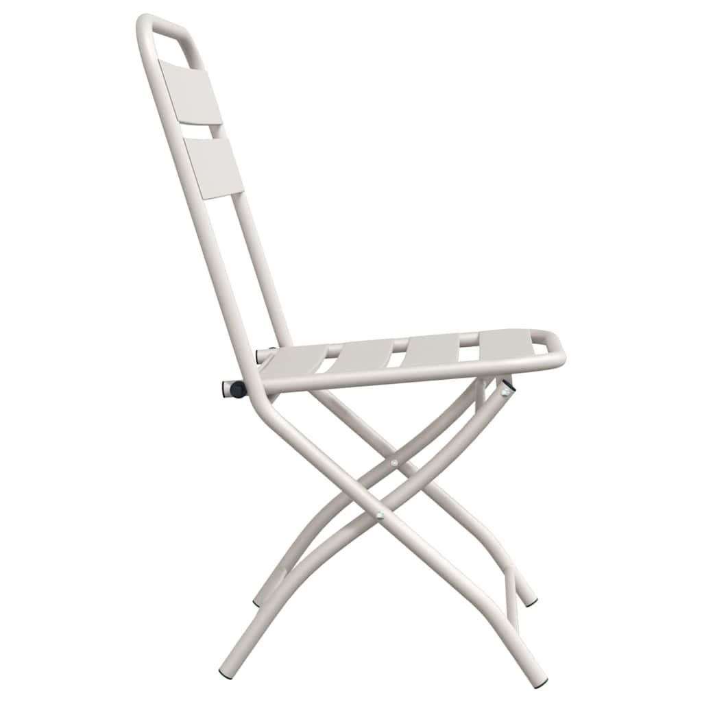 Have sammenslåelig stol 2 pcs Beige 55 x 56.5 x 91cm Stål