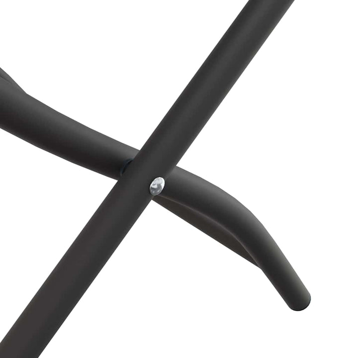 Have sammenslåelig stol 2 pcs Antracit 55 x 56.5 x 91cm Stål