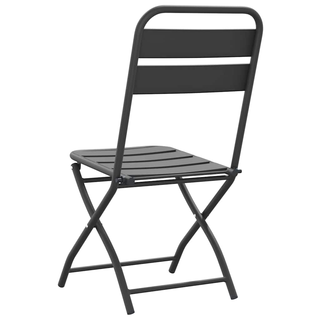Have sammenslåelig stol 2 pcs Antracit 55 x 56.5 x 91cm Stål
