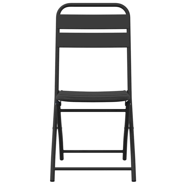 Have sammenslåelig stol 2 pcs Antracit 55 x 56.5 x 91cm Stål
