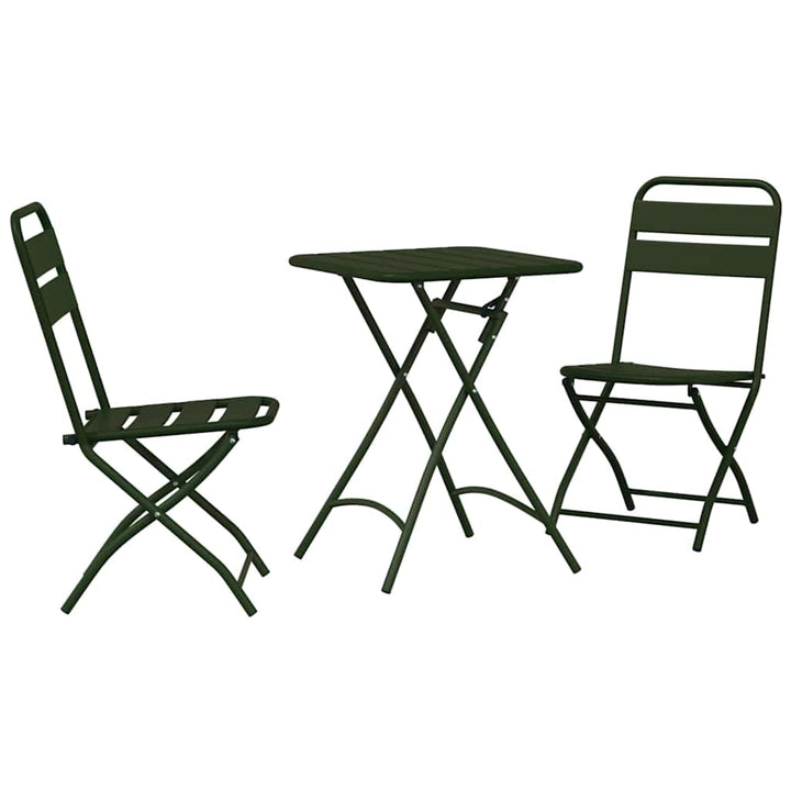 Bistrosæt 3 pcs Mørkegrøn Stål
