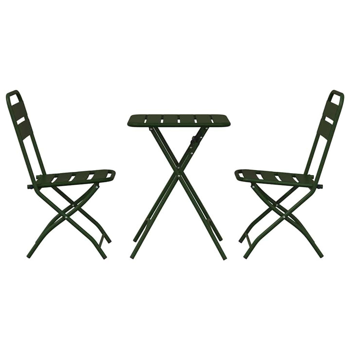 Bistrosæt 3 pcs Mørkegrøn Stål