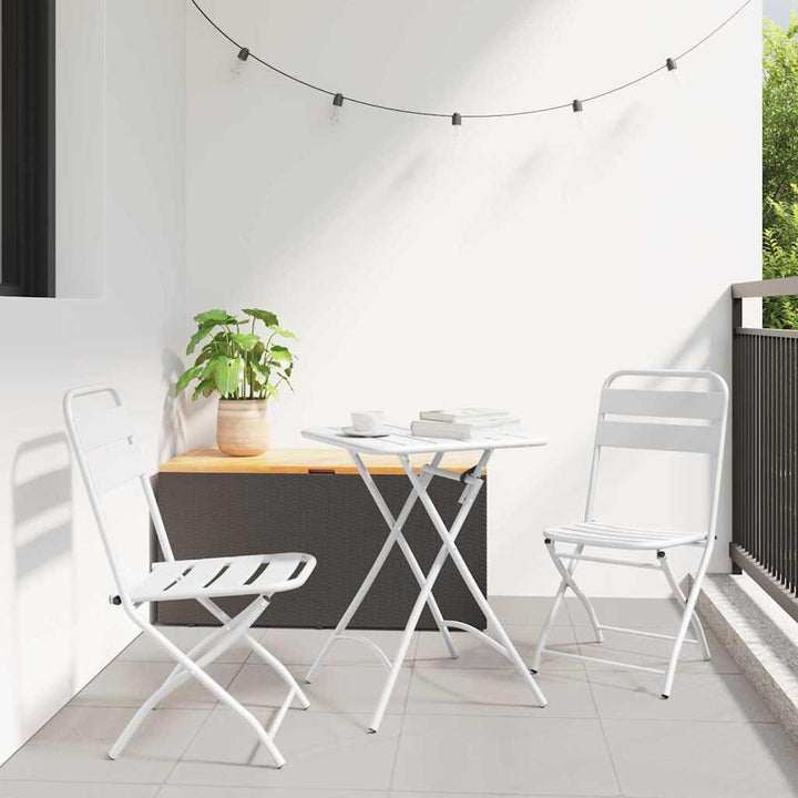 Bistrosæt 3 pcs Hvid Stål
