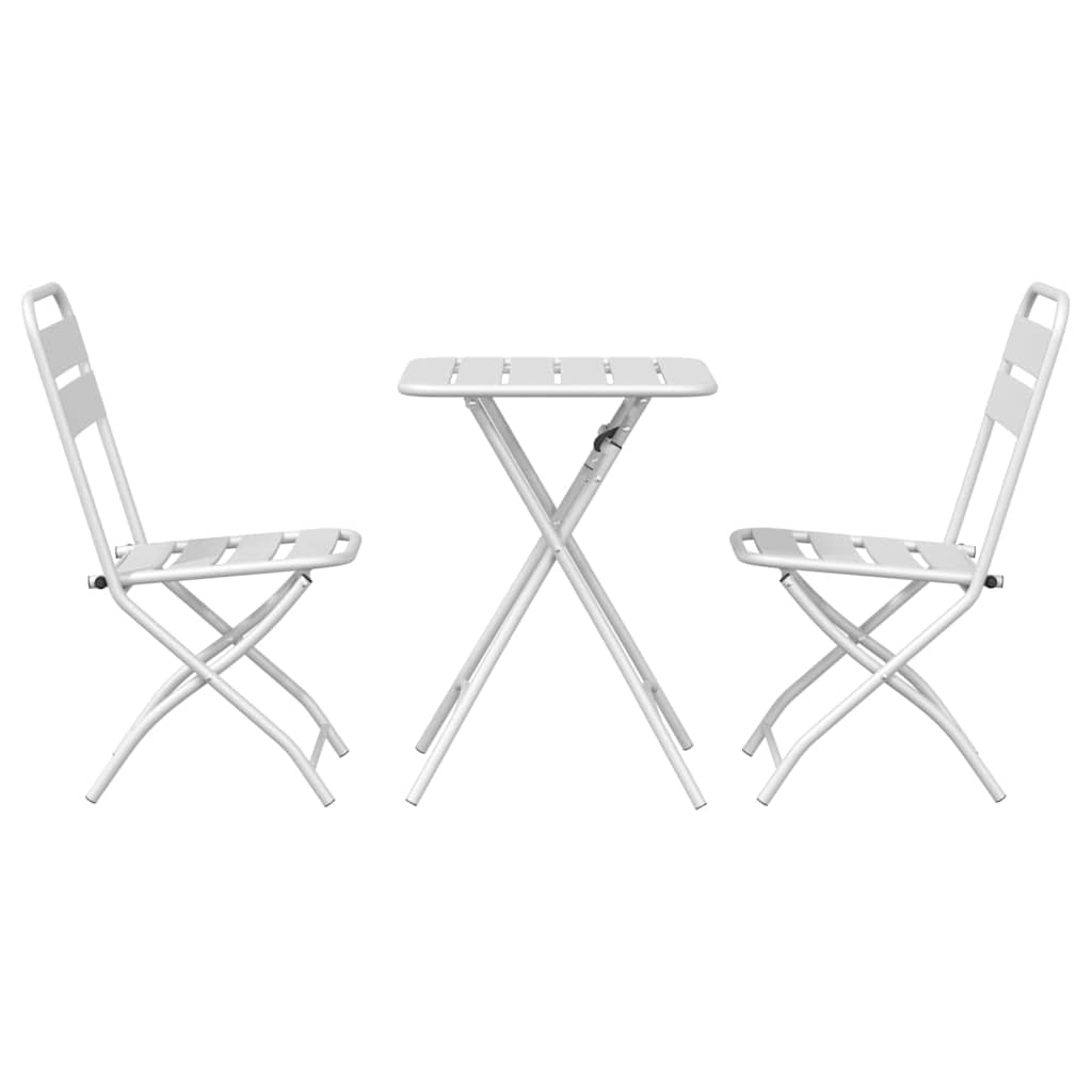 Bistrosæt 3 pcs Hvid Stål