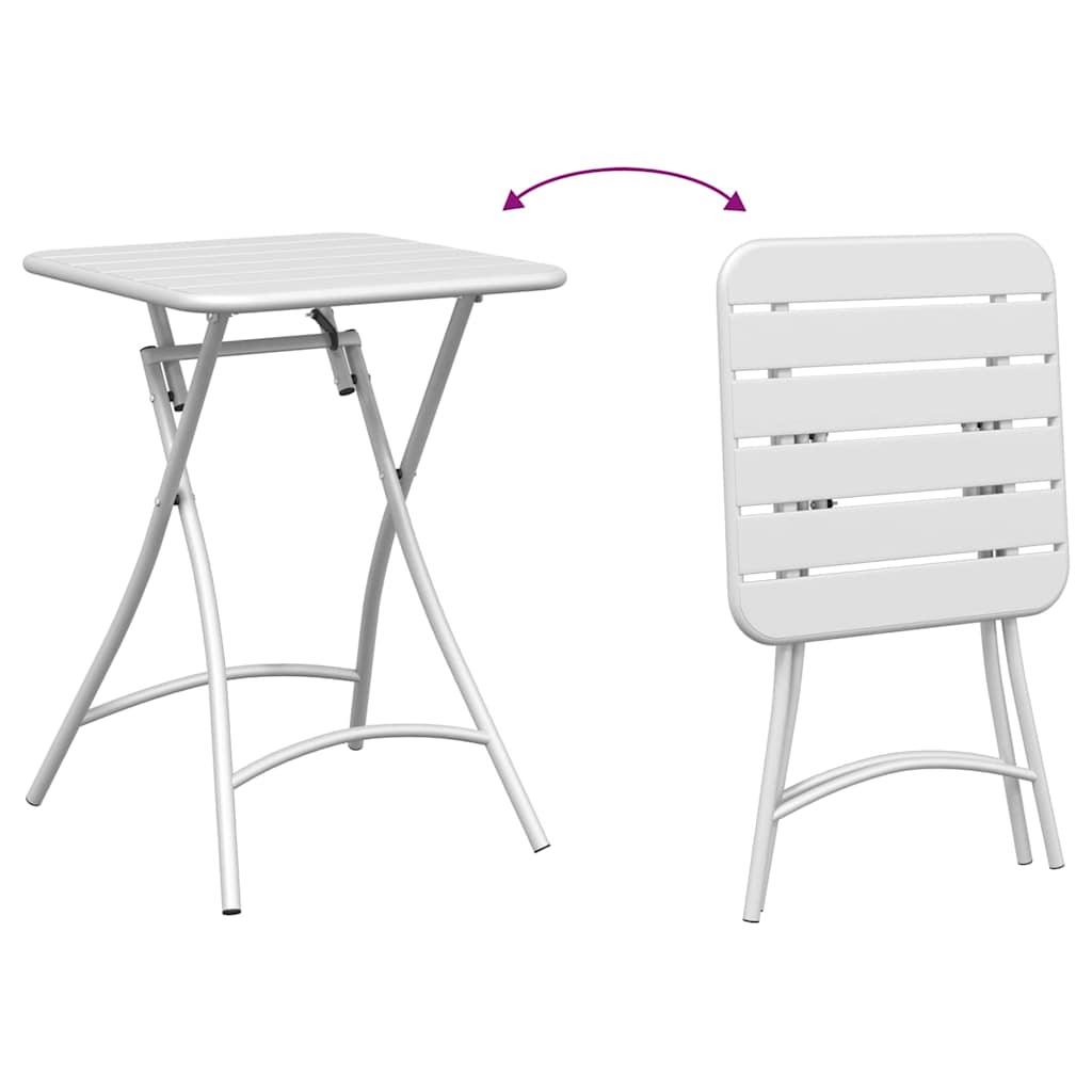 Bistrosæt 3 pcs Hvid Stål