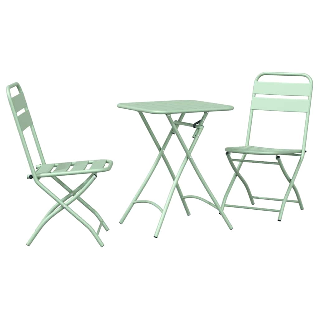 Bistrosæt 3 pcs Lys mint Stål