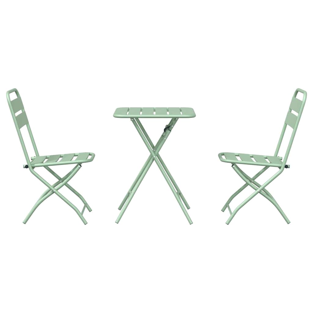 Bistrosæt 3 pcs Lys mint Stål