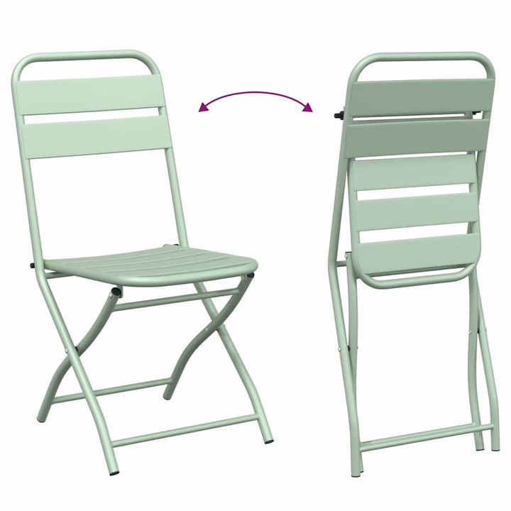 Bistrosæt 3 pcs Lys mint Stål