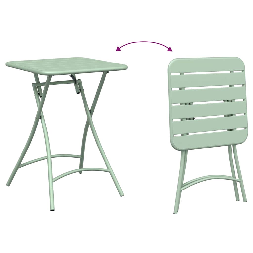 Bistrosæt 3 pcs Lys mint Stål