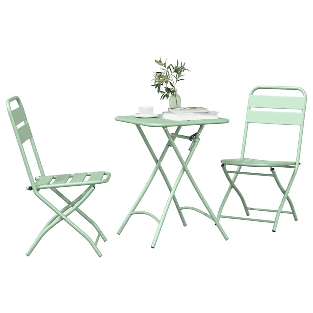 Bistrosæt 3 pcs Lys mint Stål