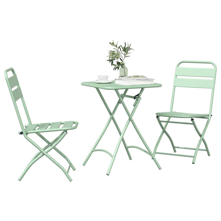 Bistrosæt 3 pcs Lys mint Stål