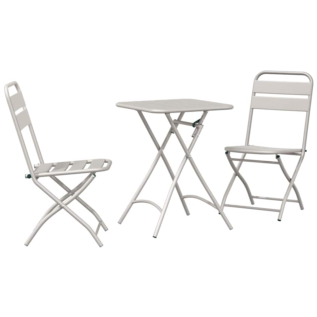 Bistrosæt 3 pcs Beige Stål