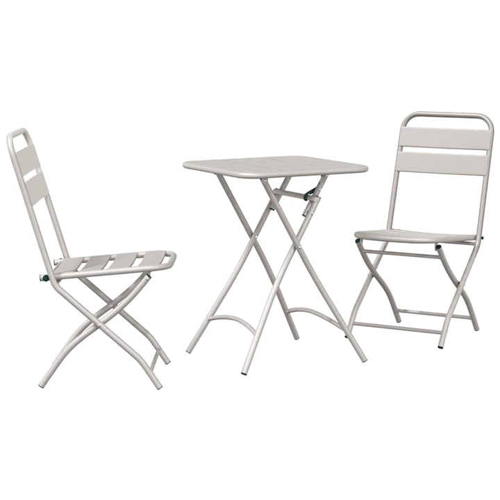 Bistrosæt 3 pcs Beige Stål