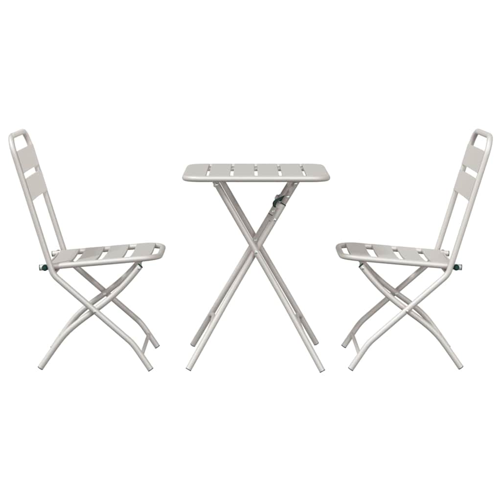 Bistrosæt 3 pcs Beige Stål