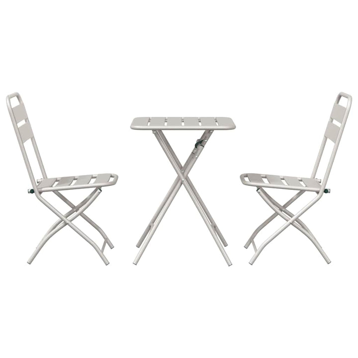 Bistrosæt 3 pcs Beige Stål