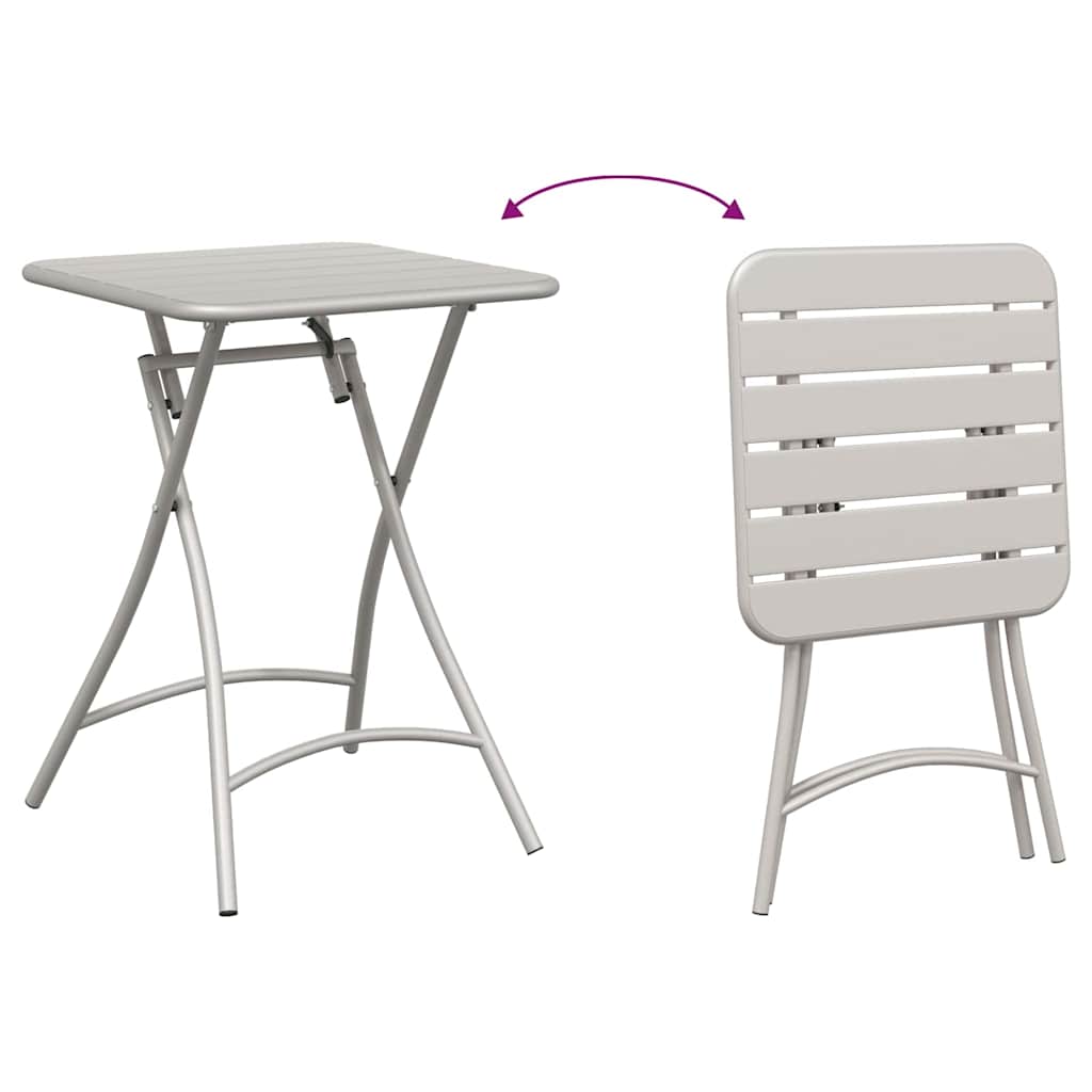 Bistrosæt 3 pcs Beige Stål