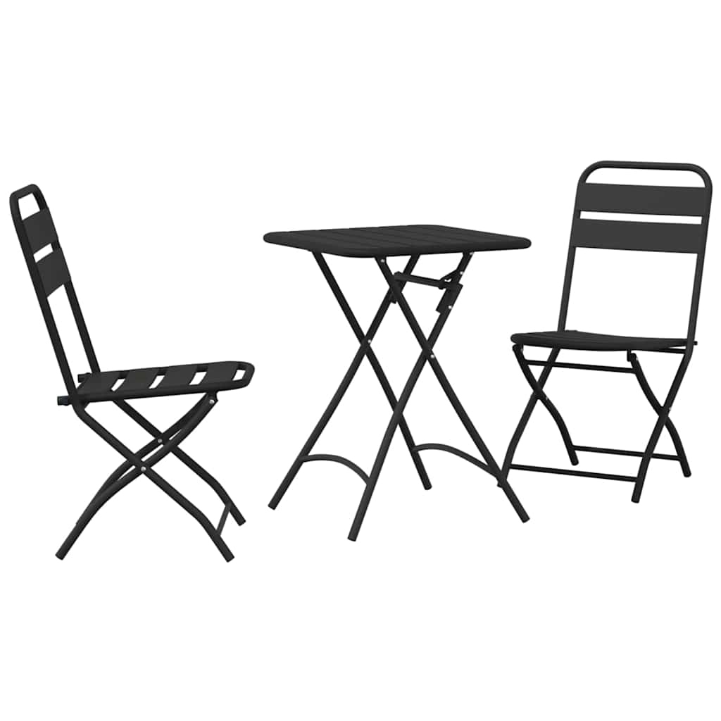 Bistrosæt 3 pcs Antracit Stål