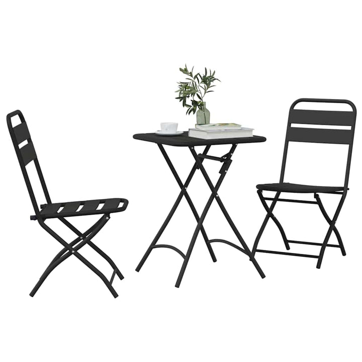 Bistrosæt 3 pcs Antracit Stål