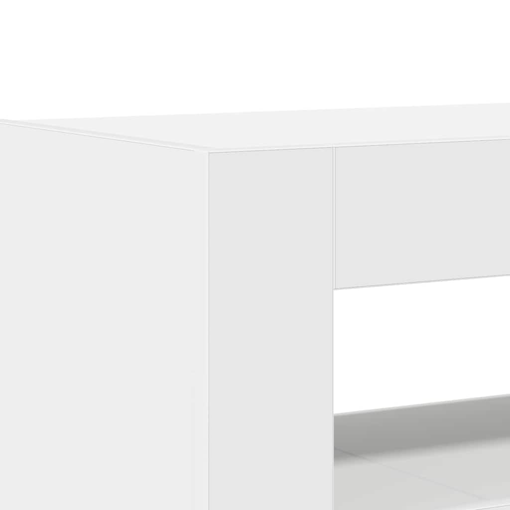 Sideboard Hvid 116 x 30 x 75 cm Konstrueret træ