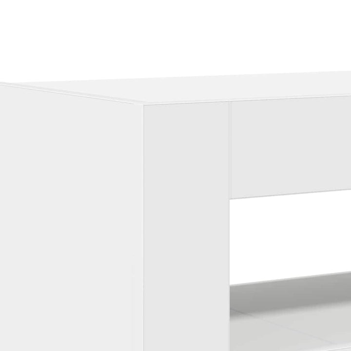 Sideboard Hvid 116 x 30 x 75 cm Konstrueret træ