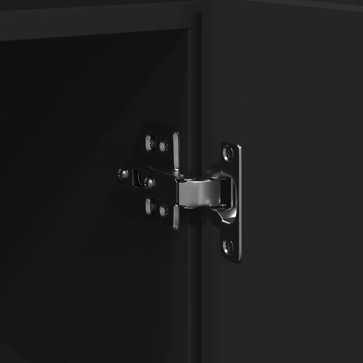 Sideboard Sort 116 x 30 x 75 cm Konstrueret træ