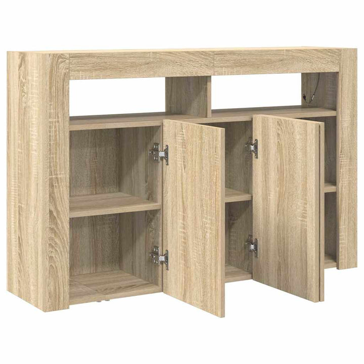 Sideboard Sonoma-eg 116 x 30 x 75 cm Konstrueret træ