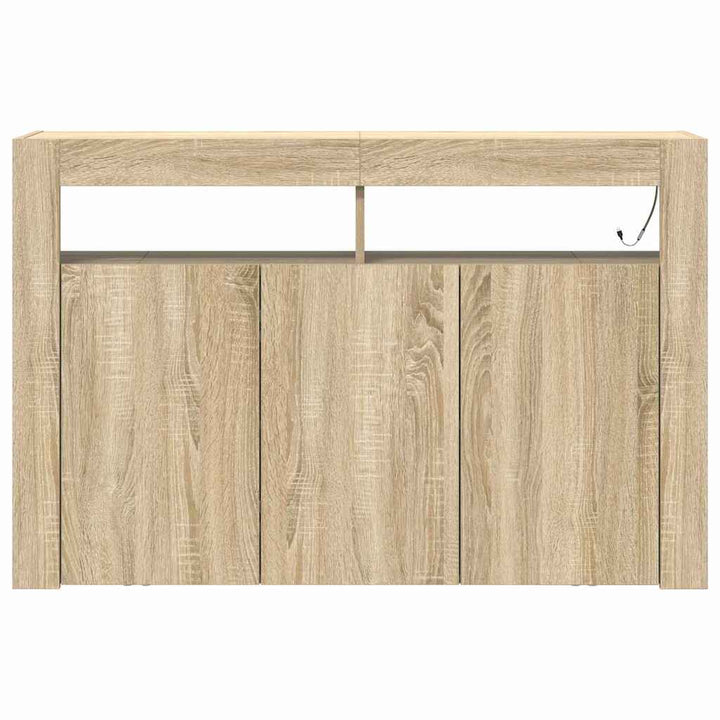 Sideboard Sonoma-eg 116 x 30 x 75 cm Konstrueret træ