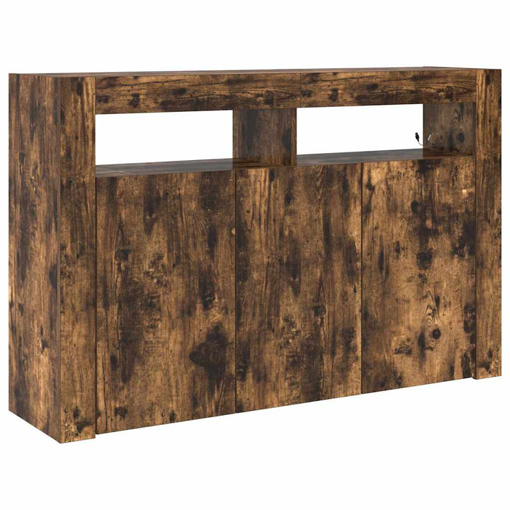 Sideboard Røget eg 116 x 30 x 75 cm Konstrueret træ