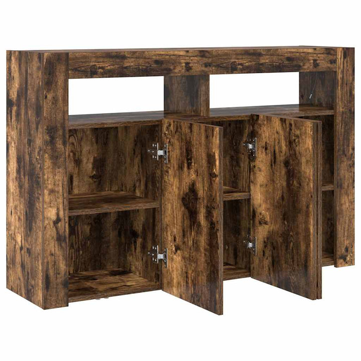Sideboard Røget eg 116 x 30 x 75 cm Konstrueret træ