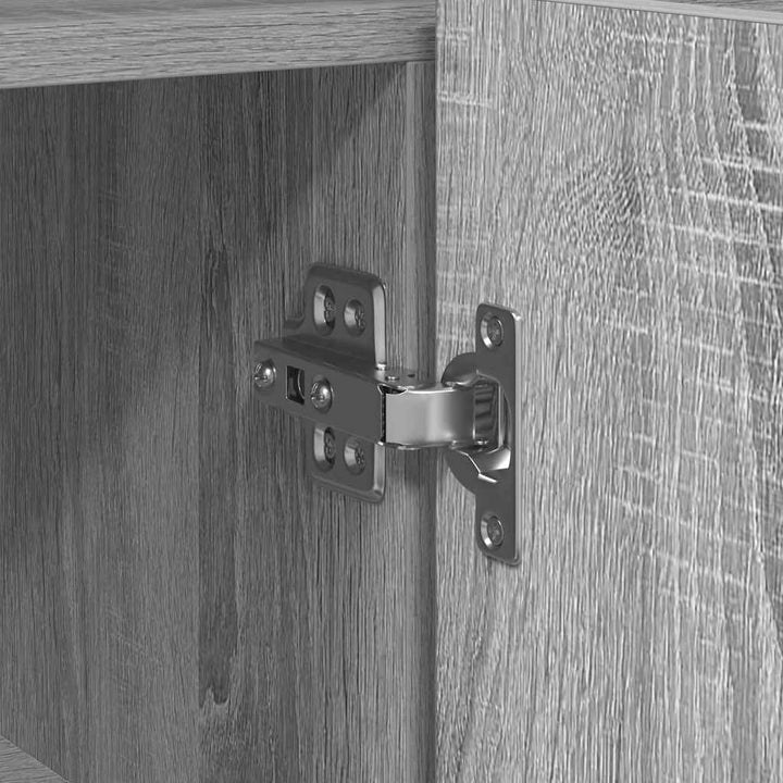 Sideboard Grå sonoma-eg 116 x 30 x 75 cm Konstrueret træ