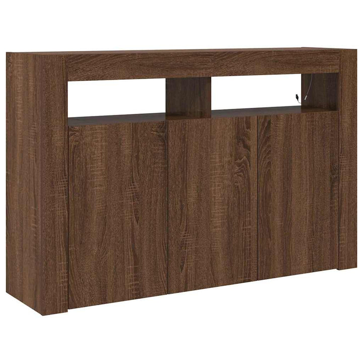 Sideboard Brun eg 116 x 30 x 75 cm Konstrueret træ