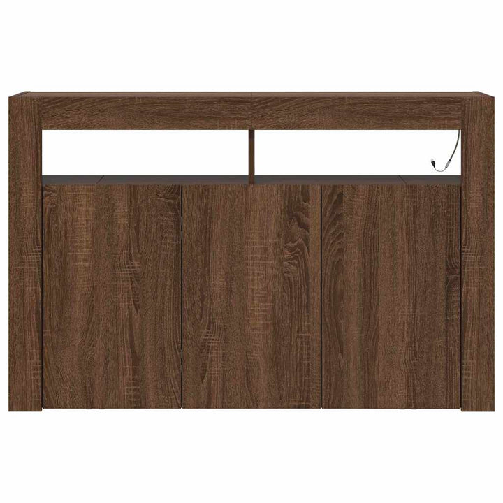 Sideboard Brun eg 116 x 30 x 75 cm Konstrueret træ