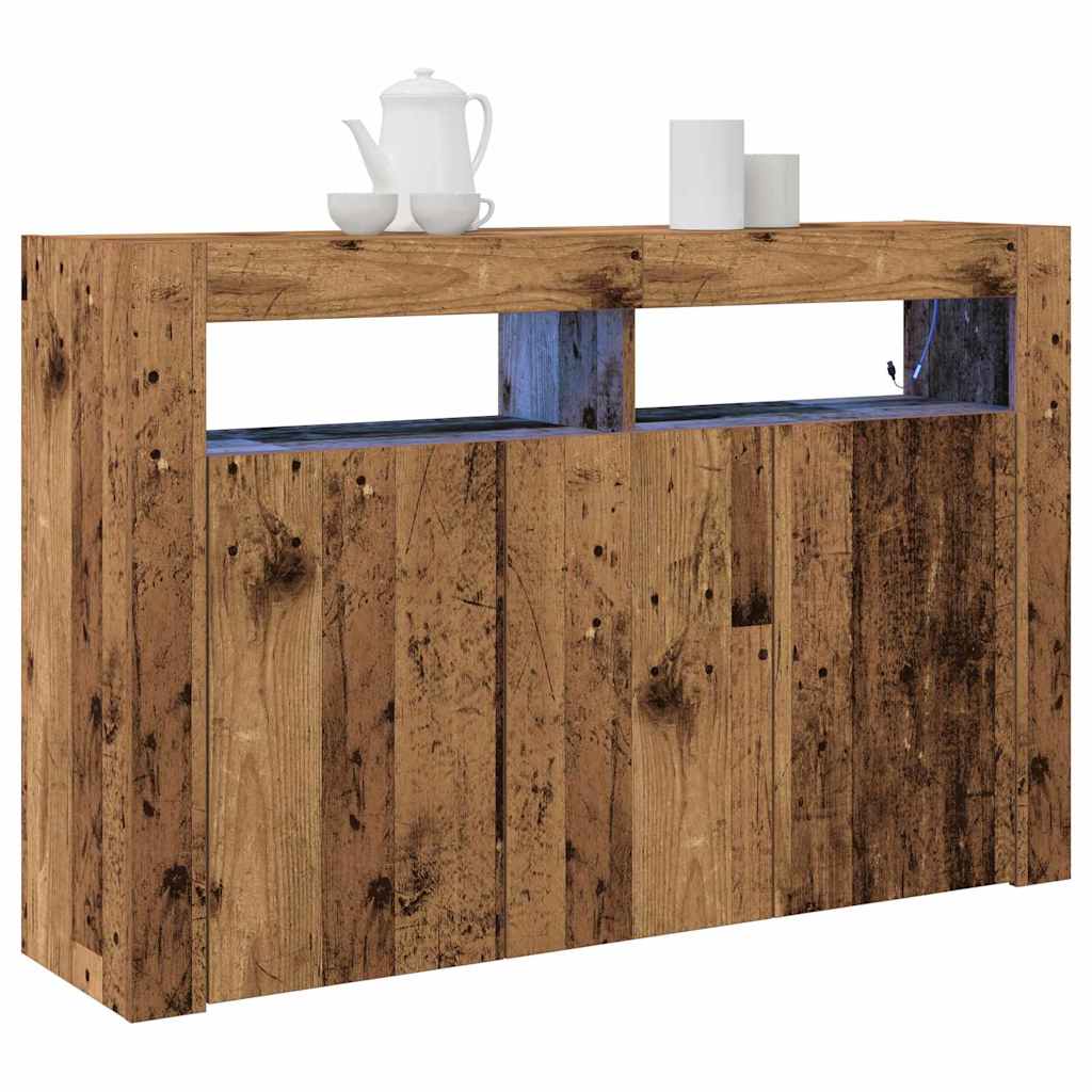 Sideboard Gammelt træ 116 x 30 x 75 cm Konstrueret træ