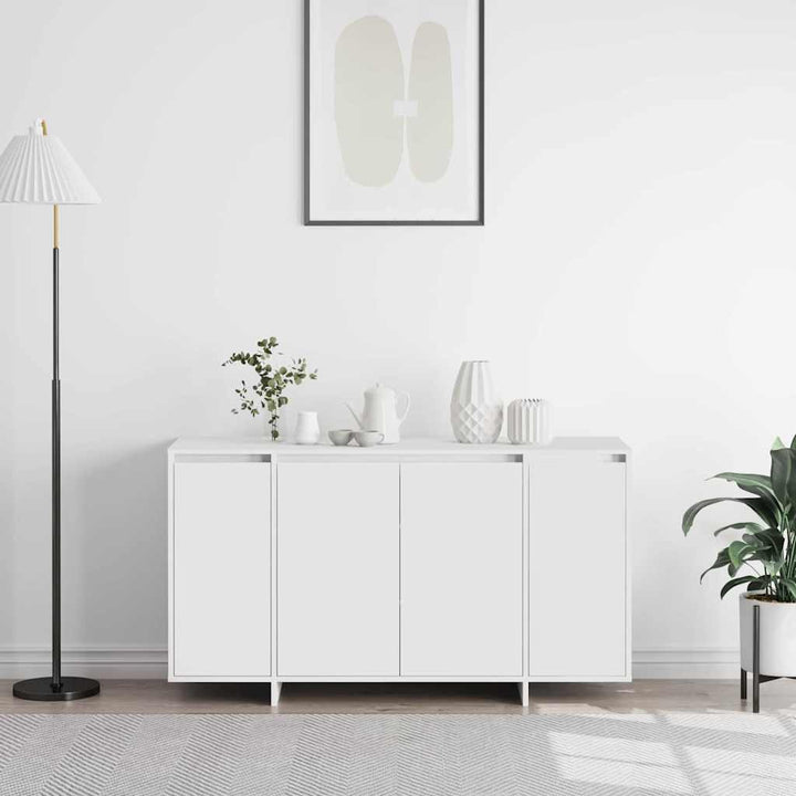 Sideboard Hvid 135 x 41 x 69 cm Konstrueret træ